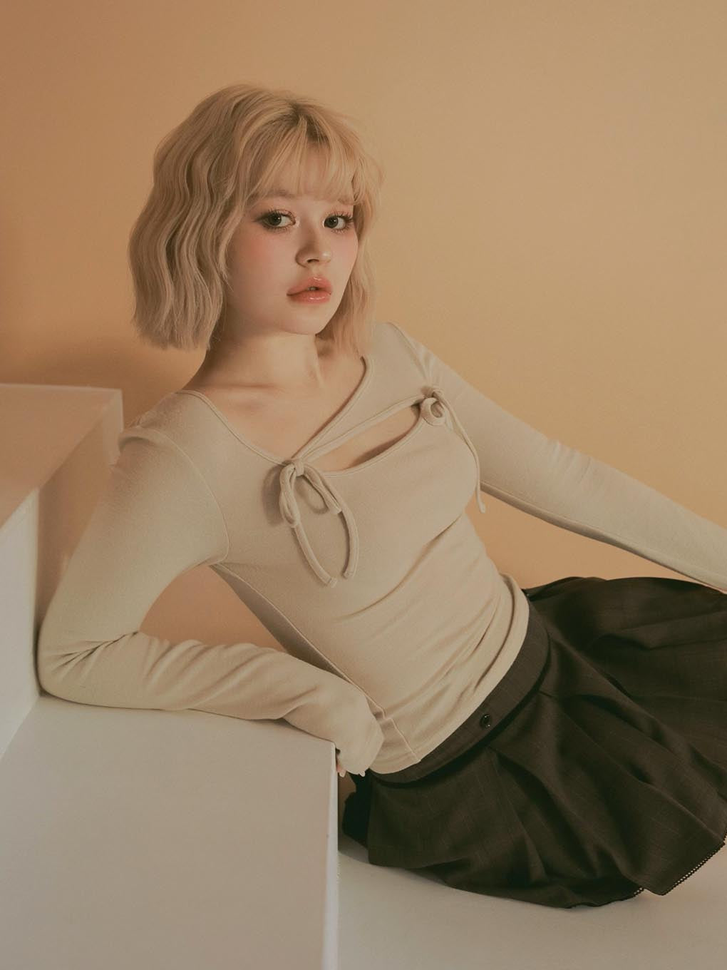 ANDMARY】Ami ribbon tops