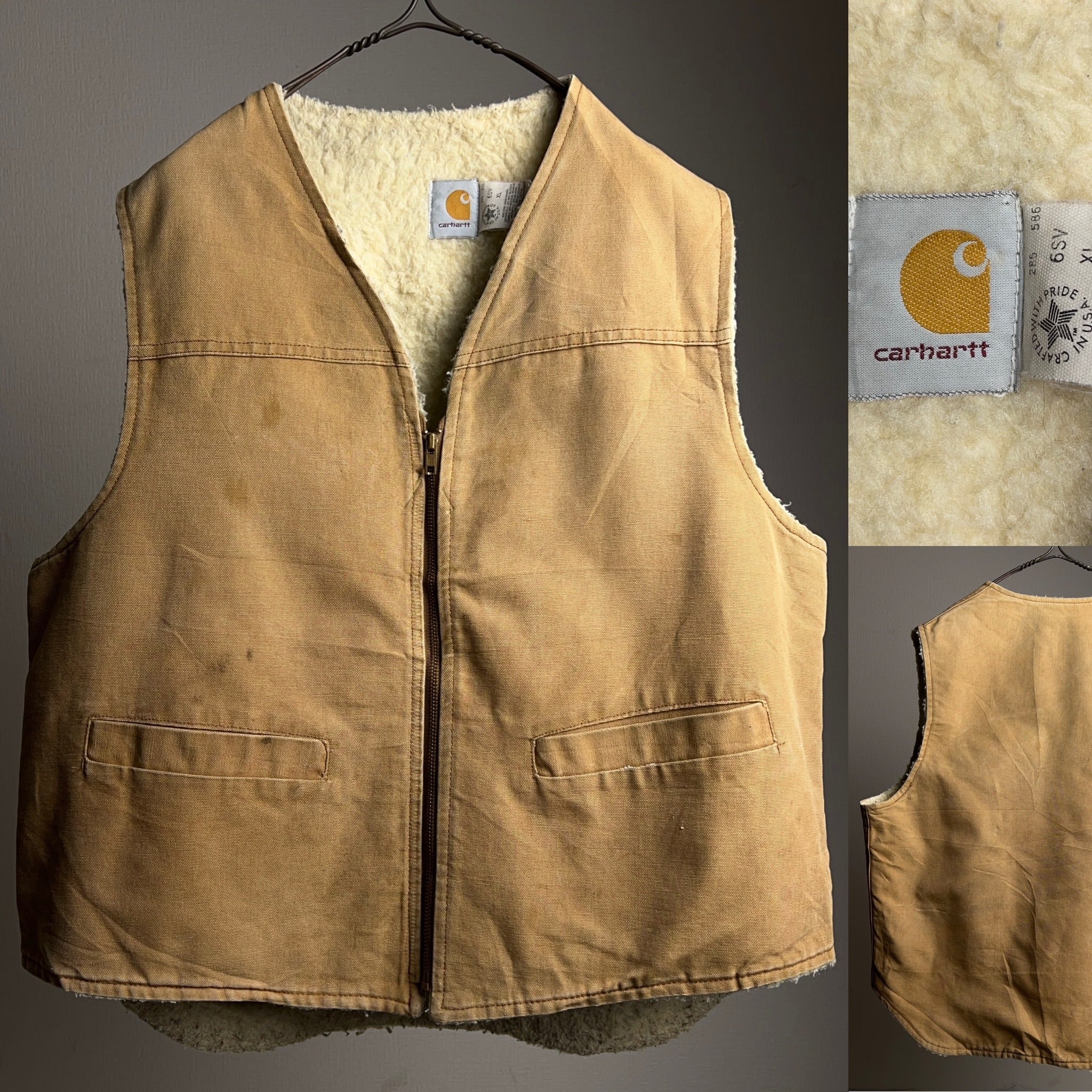 80's~90's Carhartt Duck Vest SIZE XL USA製 80年代 90年代