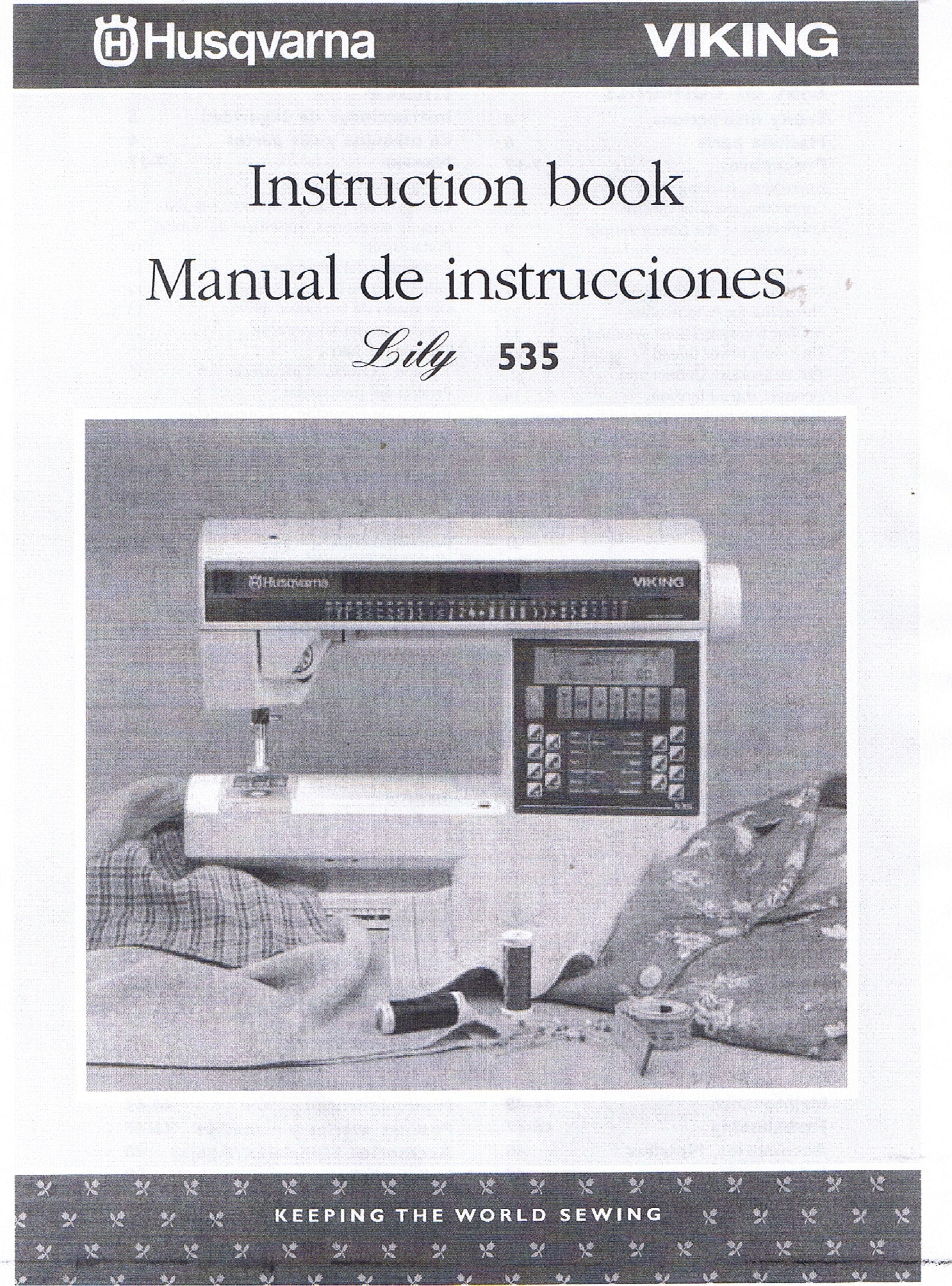 Husqvarna Viking Lily 530 535 Sewing Machine Users Guide Owners