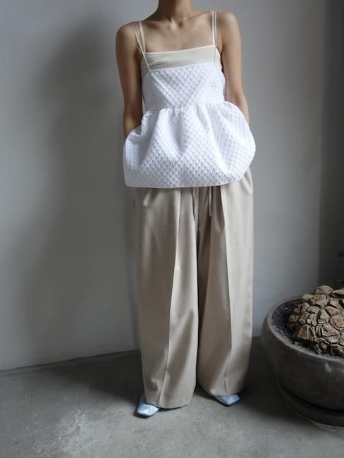 CECILIE BAHNSEN-SELENA TOP/WHITE - VISITFOR