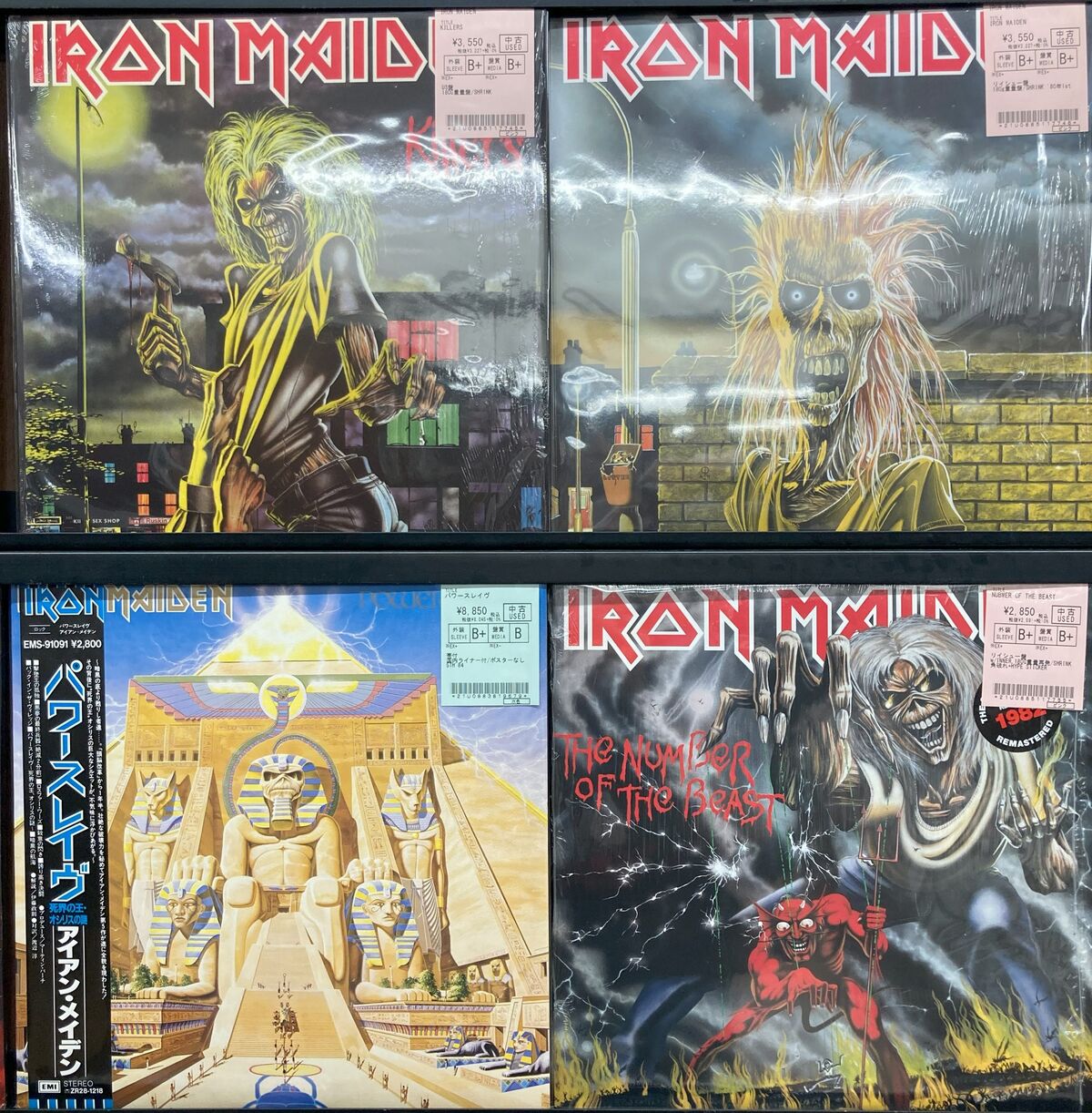 IRON MAIDEN来日公演が待ちきれない！当店に眠るIRON MAIDENの中古CD
