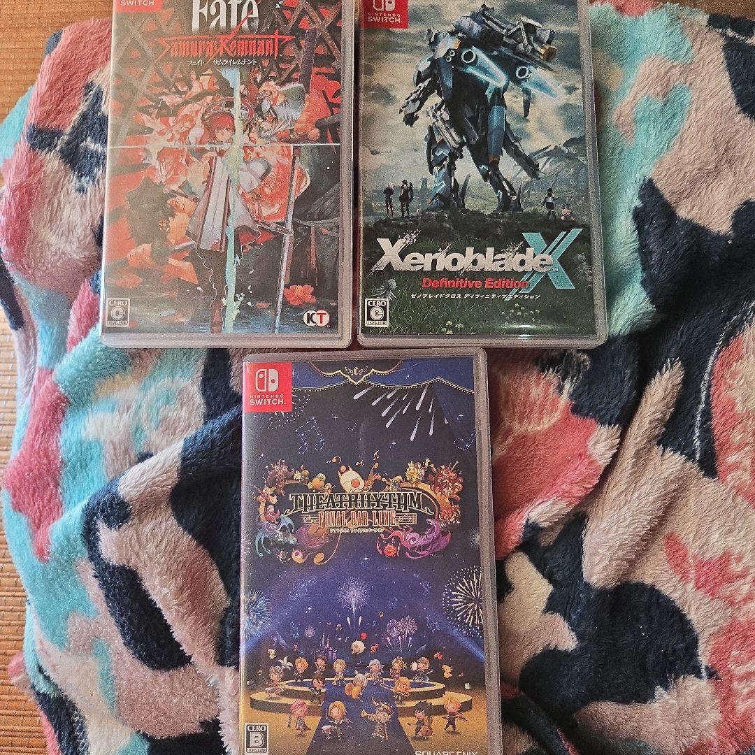 Fate/SamuraiRemnantとゼノブレイドクロスとシアトリズムのセット Fate/Samurai Remnant KT SPOT Online Shop限定セット好評発売中 / KT