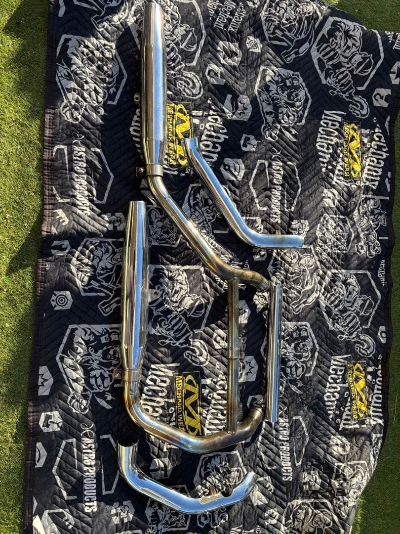 ハ*ル様 XL1200S 〜03 北米マフラー　パンチアウト有り 穴開けます 北米純正マフラー パンチアウト ノーマル サイレンサー