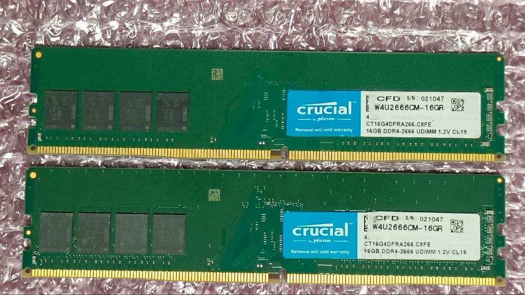 DDR4 16GBx2枚 32GB pc4-2666 動作確認済み ③ WINTEN ノートPC用 メモリ DDR4 2666 PC4-21300 32GB (16GB x 2枚