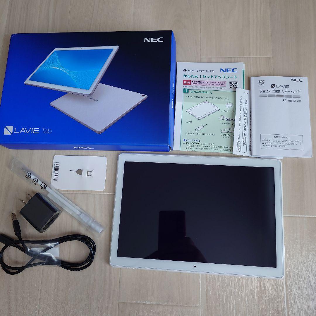 Androidタブレット本体 NEC LAVIE Tab PC-TE710KAW PC-TE710KAW Androidタブレット LAVIE Tab E(TE710/KAW) ホワイト